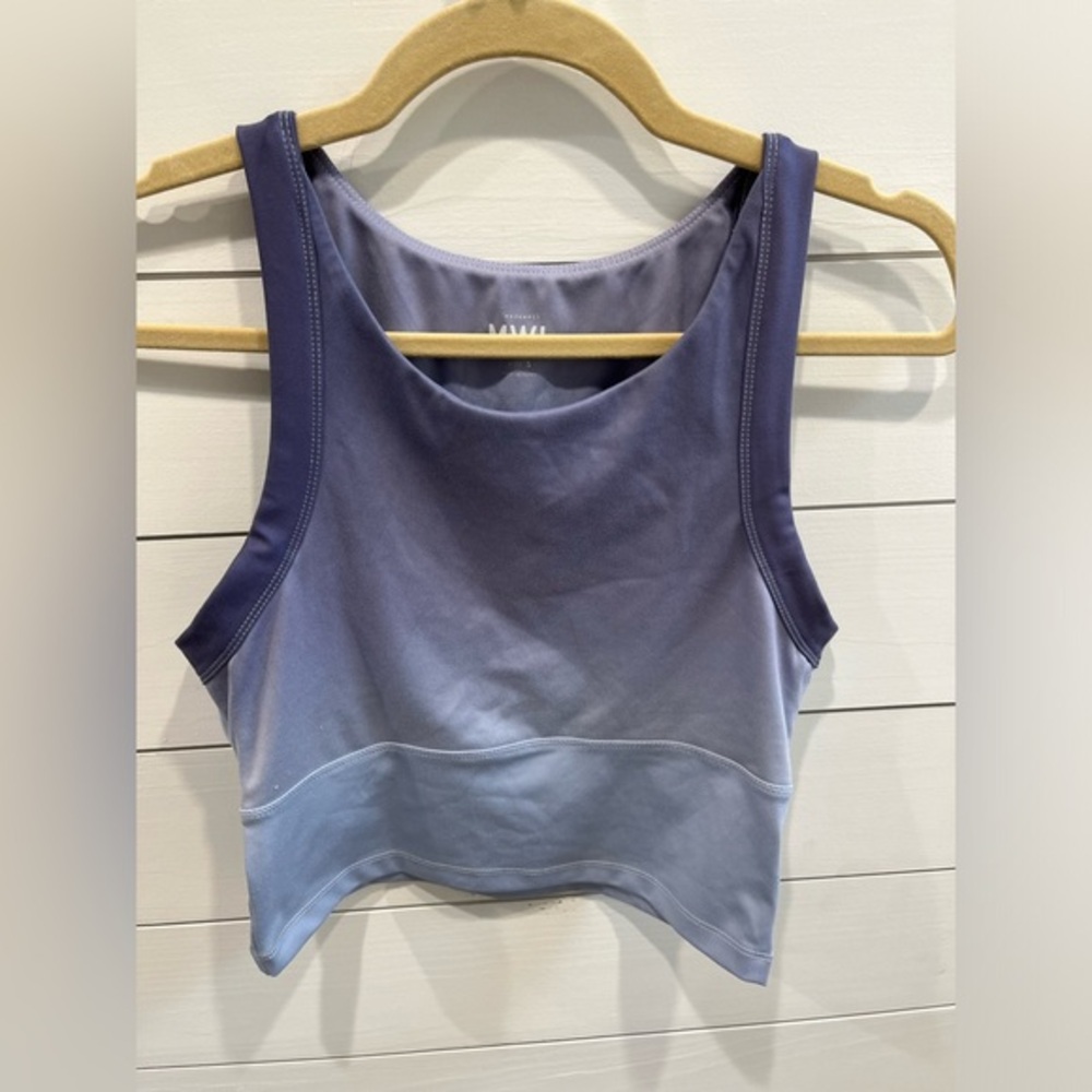 Madewell MWL Purple Ombré Crop Tank